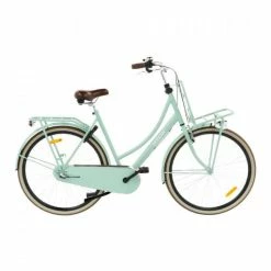 VÉLO DE TRANSPORT NOGAN VINTAGE N3 - FEMME - 50 CM - VERT CLAIR
