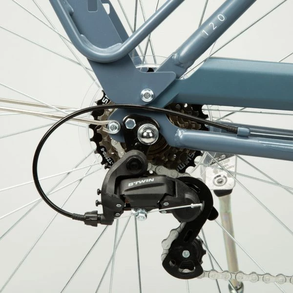 VELO DE VILLE ELOPS 120 À CADRE BAS BLEU 4 VELO DE VILLE ELOPS 120 À CADRE BAS BLEU – Image 4