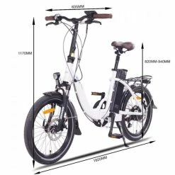 VÉLO ELECTRIQUE PLIANT NCM PARIS BLANC - 20", 250W, BATTERIE 36V 15AH -Vélos éLectriques Soldes velo electrique pliant ncm paris blanc 20 250w batterie 36v 15ah 4 600x600 1