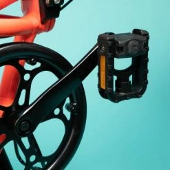 VELO PLIANT TILT 500 ORANGE FLUO -Vélos éLectriques Soldes velo pliant tilt 500 orange fluo 8 600x600 1