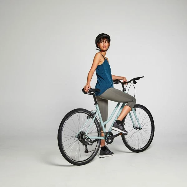 VELO TOUT CHEMIN RIVERSIDE 120 ENJAMBEMENT BAS VERT PASTEL 2 VELO TOUT CHEMIN RIVERSIDE 120 ENJAMBEMENT BAS VERT PASTEL – Image 2