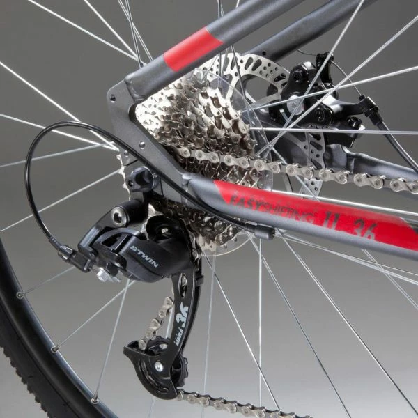 VÉLO TOUT CHEMIN RIVERSIDE 500 GRIS ROUGE 2 VÉLO TOUT CHEMIN RIVERSIDE 500 GRIS ROUGE – Image 2