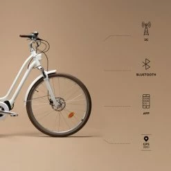 VÉLO VILLE ÉLECTRIQUE CONNECTÉ ELOPS 920 E CONNECT LF BLANC -Vélos éLectriques Soldes velo ville electrique connecte elops 920 e connect lf blanc 3 600x600 1