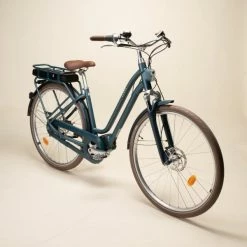 VÉLO VILLE ÉLECTRIQUE CONNECTÉ ELOPS 920 E CONNECT LF BLANC -Vélos éLectriques Soldes velo ville electrique connecte elops 920 e connect lf vert fonce 1 600x600 2