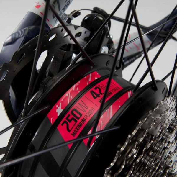 VÉLO VTT ÉLECTRIQUE E-ST 500 FEMME BLEU 27,5"- MOTEUR ROUE 5 VÉLO VTT ÉLECTRIQUE E-ST 500 FEMME BLEU 27,5"- MOTEUR ROUE – Image 5