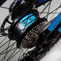 VÉLO VTT ÉLECTRIQUE E-ST 500 V2 NOIR BLEU 27,5" -Vélos éLectriques Soldes velo vtt electrique e st 500 v2 noir bleu 275 10 600x600 1