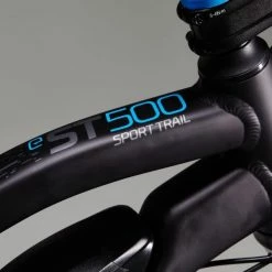 VÉLO VTT ÉLECTRIQUE E-ST 500 V2 NOIR BLEU 27,5" -Vélos éLectriques Soldes velo vtt electrique e st 500 v2 noir bleu 275 11 600x600 1