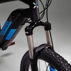 VÉLO VTT ÉLECTRIQUE E-ST 500 V2 NOIR BLEU 27,5" -Vélos éLectriques Soldes velo vtt electrique e st 500 v2 noir bleu 275 13 600x600 1