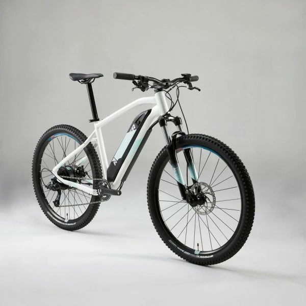 VÉLO VTT ÉLECTRIQUE E-ST100 FEMME BLANC 27''5 2 VÉLO VTT ÉLECTRIQUE E-ST100 FEMME BLANC 27''5 – Image 2